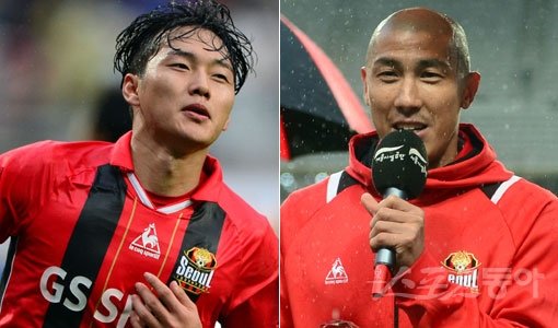FC서울 윤주태-차두리(오른쪽). 스포츠동아DB