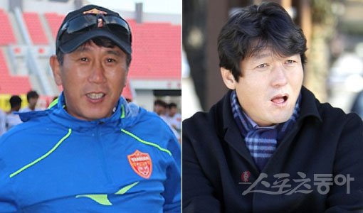 옌볜FC 박태하 감독-이임생 코치(오른쪽). 스포츠동아DB
