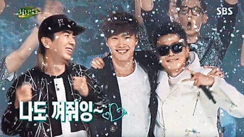 김정남, 김종국, 마이키(왼쪽부터)가 올 1월 SBS ‘힐링캠프’에 출연한 모습. 방송 화면 캡처