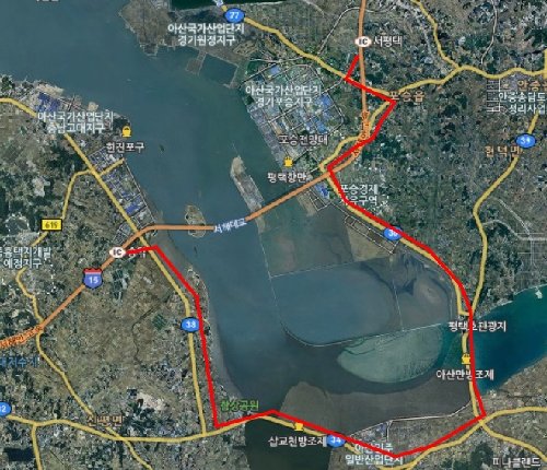 서해대교 화재. 우회도로. 사진=국토교통부