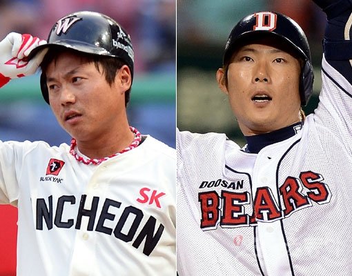 SK 박재상-두산 고영민(오른쪽). 스포츠동아DB