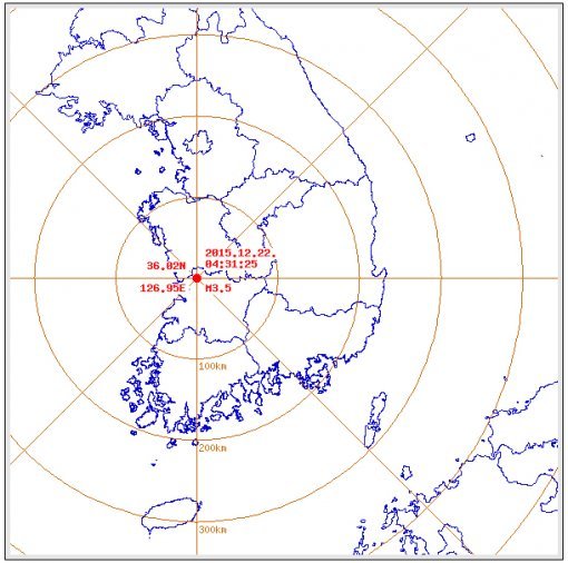 익산 지진. 사진=기상청