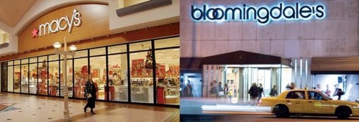 제2차 세계대전 이후 시장 변화에 다르게 대처해 희비가 엇갈렸던 미국의 백화점 메이시스(왼쪽)와 블루밍데일스. REX