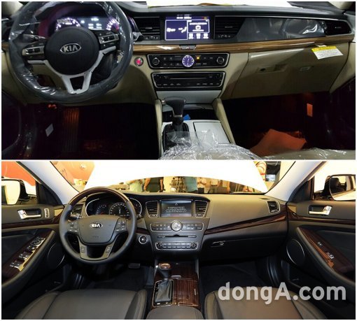 사진=上) 신형 K7, 下)기존 K7