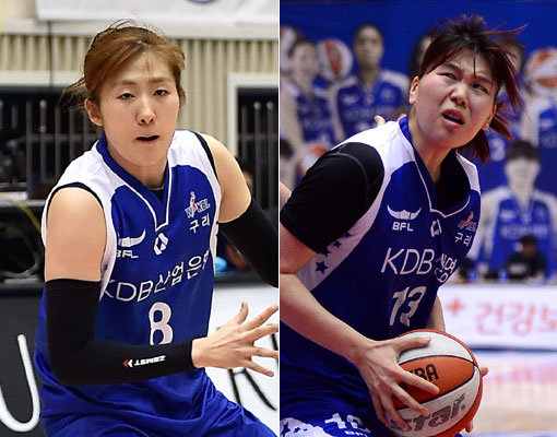 KDB생명 노현지-김소담(오른쪽). 사진｜WKBL·스포츠동아DB