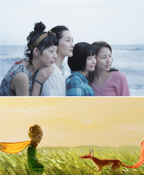 ‘바닷마을 다이어리’(위 사진)와 ‘어린왕자’는 연말 분위기에 어울리는 영화다. 사진제공｜티캐스트·와이즈 앤 와이드 엔터테인먼트