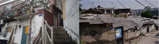 서울 종로구 창신·숭인동(왼쪽)과 한남뉴타운3구역.