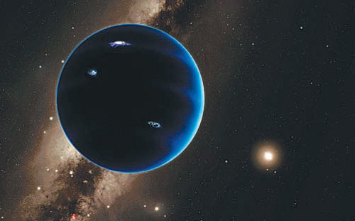태양계의 9번째 행성으로 추정되는 ‘행성9(Planet Nine)’. 2006년 왜소 행성으로 격하돼 태양계 9번째 행성의 지위를 잃은 명왕성을 대체할지 주목된다.

캘리포니아공대 제공