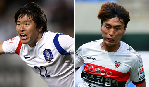 수원 권창훈-포항 문창진(오른쪽). 사진｜대한축구협회·스포츠동아DB