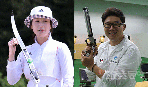 리우올림픽 양궁대표선수 기보배-사격대표선수 진종오(오른쪽). 스포츠동아DB