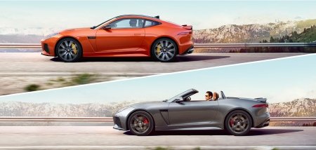 재규어 F-타입 SVR 쿠페와 컨버터블. 사진=Jaguar