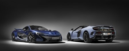 맥라렌 P1(좌), 675LT 스파이더(우). 사진=McLaren
