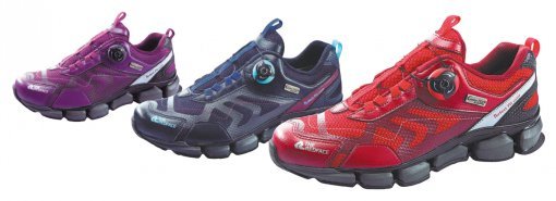 레드페이스 ‘콘트라 PFS 카이 워킹화’ (왼쪽부터 퍼플 네이비 레드)