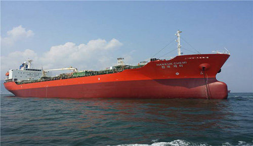 DM쉽핑이 지난해 8월 도입한 ‘한국케미’호. 이 선박은 총 톤수 9797t, 재화중량톤수가 1만7427t에 달한다.