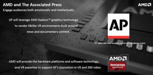 AMD와 AP의 VR 저널리즘 제휴 (사진=AMD)