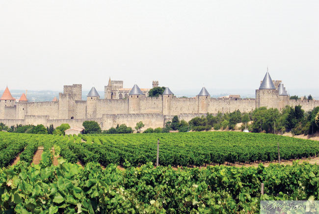 유네스코 세계문화유산에
등재된 프랑스 성곽도시
카르카손의 풍경.