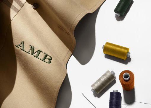 최대 3자까지 이니셜을 새길 수 있는 ‘모노그램 서비스’.