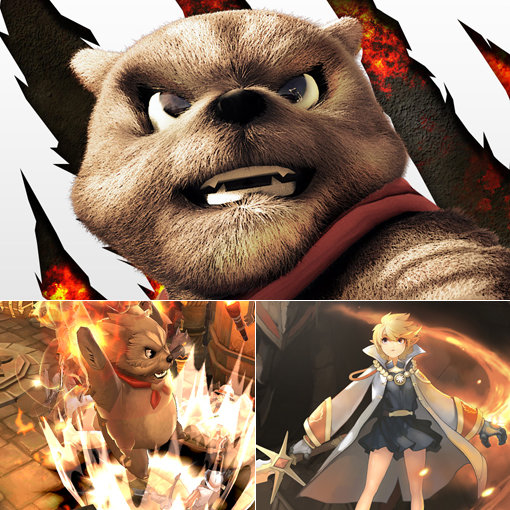 스마일게이트 메가포트가 올해 첫 타이틀로 22일 출시한 모바일게임 ‘거신전기’는 거신에 탑승해 전투를 벌이는 등 차별화 요소를 두루 갖췄다. (위부터 시계방향으로)거신 ‘래서’와 게임 내 캐릭터 ‘벨라’, 실제 플레이 화면. 사진제공｜스마일게이트 메가포트