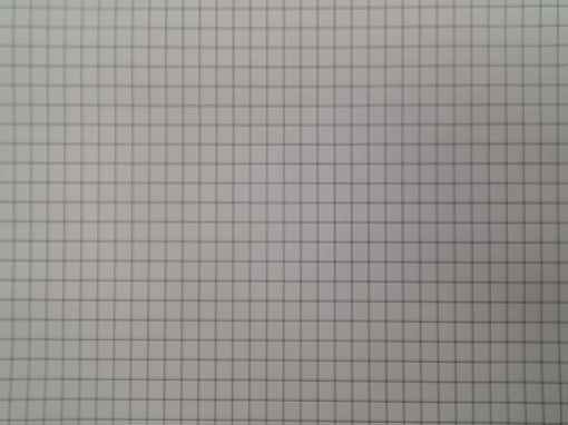 갤럭시 S7 엣지의 전면 카메라로 촬영한 모눈종이. 왜곡이 적음을 알 수 있다. (출처=동아닷컴)