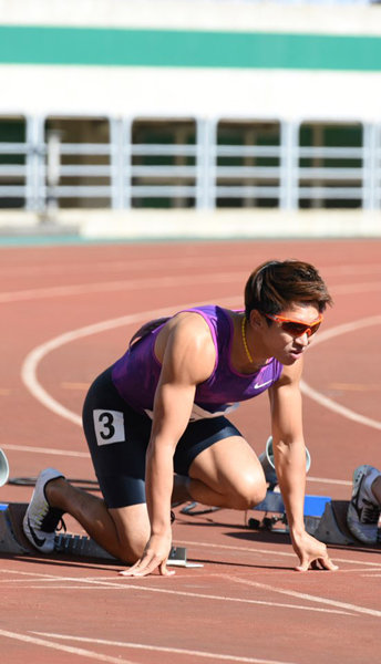 한국육상 단거리의 간판스타 김국영은 2016리우데자네이루올림픽에서 화려한 비상을 꿈꾸고 있다. 남자 100m 올림픽 출전권을 획득한 그는 ‘한국인은 육상 단거리에서 경쟁력이 없다’는 편견을 깬 주인공이다. 사진제공｜김국영
