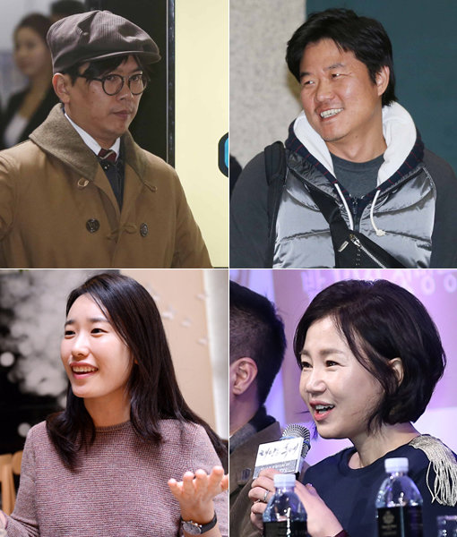 ‘혁신의 아이콘’ 김태호-‘변화의 매개체’ 나영석-‘K스토리의 힘’ 김은숙·박지은(왼쪽 상단에서 시계방향으로). 사진｜동아닷컴DB·스포츠동아DB