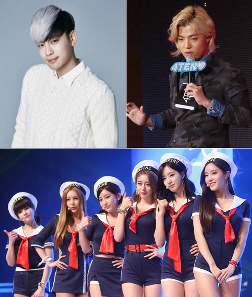 가수 세븐-강남- 걸그룹 티아라(왼쪽 상단부터 시계방향으로). 사진｜일레븐나인·동아닷컴DB