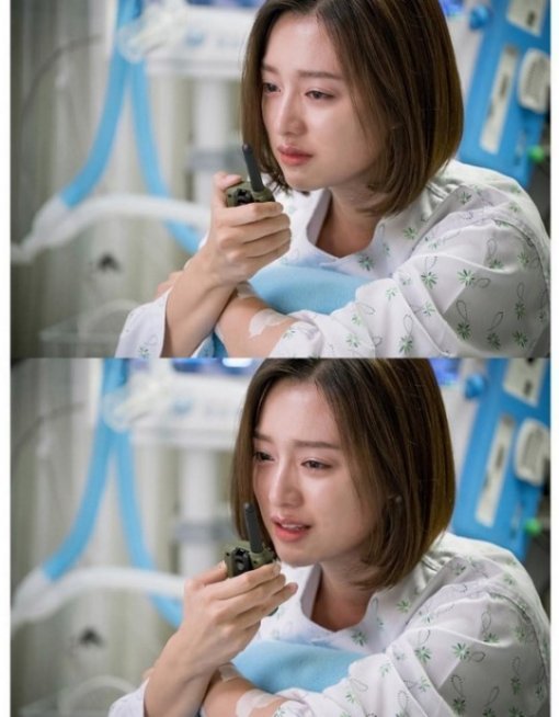 김지원 눈물의 무전. 사진출처=KBS2 ‘태양의 후예’ 페이스북