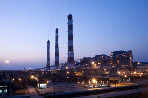 두산중공업이 인도에 건설한 시파트 석탄화력발전소 전경. 두산 제공