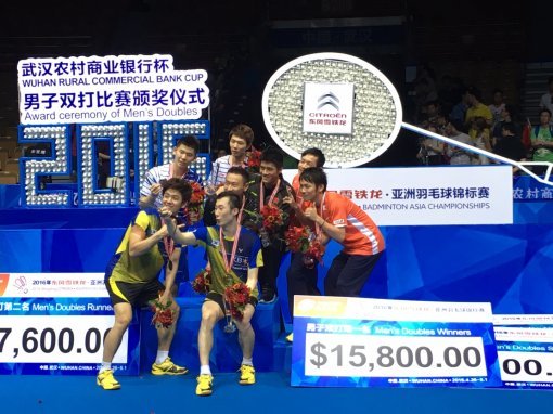 아시아선수권 2연패 이용대-유연성. 이득춘 감독 제공