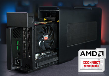 AMD X커넥트 기술이 적용된 그래픽카드 확장 장치 (출처=AMD)