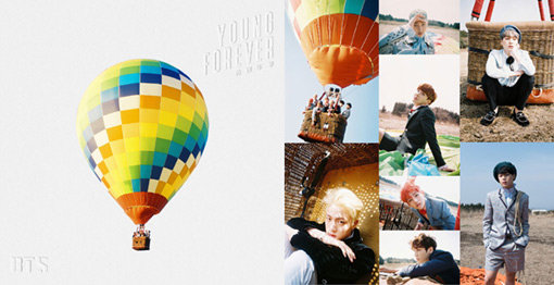 ‘화양연화 영 포에버’는 해외에서도 큰 인기를 끌고 있다. 타이틀곡 ‘불타오르네’ 뮤직비디오는 미국 아이튠즈 종합차트 1위에 올랐다. 사진제공｜빅히트 엔터테인먼트