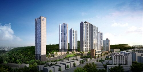 포스코건설 ‘해운대 더샵 센텀그린’ 투시도
