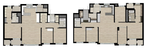 ‘래미안 과천 센트럴스위트’ 전용 84㎡(4베이), 118㎡(5베이) 평면도