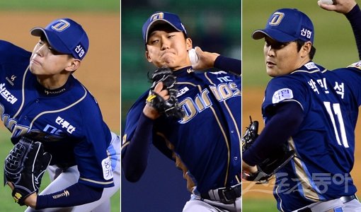 NC 박준영-구창모-박민석(맨 왼쪽부터). 스포츠동아DB