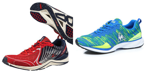 르꼬끄스포르티브 ‘바게트 런 플러스’-르까프 ‘로드런’(오른쪽)