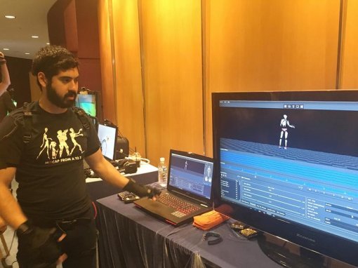 ▲ 모션 캡처 시연