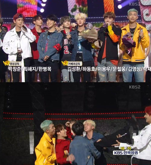 ‘뮤직뱅크’ 방탄소년단. 사진=‘뮤직뱅크’ 방송화면