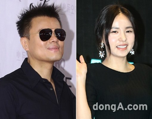 JYP엔터테인먼트 대표 박진영-연기자 민효린(오른쪽). 동아닷컴DB