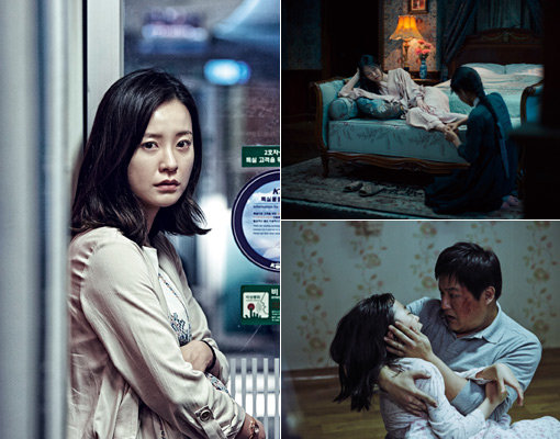 영화 ‘부산행’의 한 장면-영화 ‘아가씨’의 한 장면-영화 ‘곡성’의 한 장면(맨 왼쪽부터 시계방향으로). 사진제공｜NEW·폭스인터내셔널프로덕션·모호필름