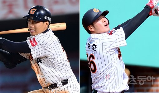롯데 김문호-김상호(오른쪽). 스포츠동아DB