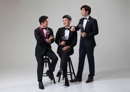 왼쪽부터 고효석, 신동혁, 이승훈 소믈리에
