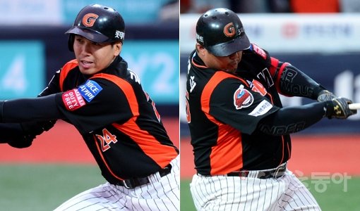 롯데 김문호-최준석(오른쪽). 스포츠동아DB
