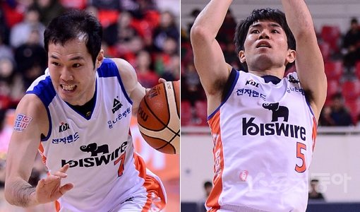 전자랜드 박성진-정병국(오른쪽). 스포츠동아DB