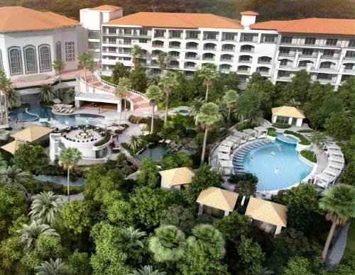 제주 서귀포시 중문관광로에 있는 제주신라호텔의야외 수영장 전경. 호텔신라 제공