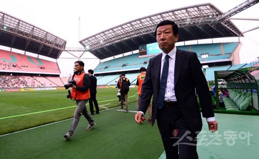 전북 최강희 감독(맨 앞). 스포츠동아DB