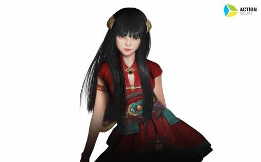 액션스퀘어가 개발 중인 모바일 RPG '삼국블레이드'의 대교 캐릭터 일러스트 (제공=액션스퀘어)