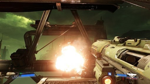 둠(DOOM) 플레이 화면 (출처=게임동아)