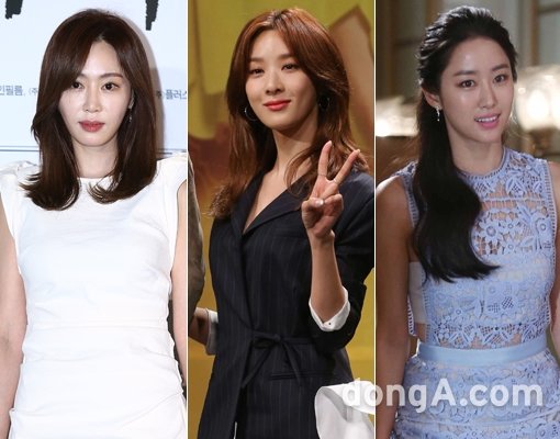 연기자 강예원-이청아-전혜빈(맨 왼쪽부터). 동아닷컴DB