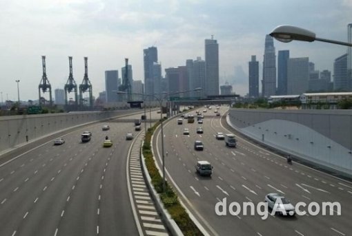 싱가포르 마리나 해안고속도로. 쌍용건설 제공