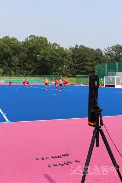 2016리우데자네이루올림픽을 준비하는 여자하키대표팀은 최첨단 과학장비를 활용해 훈련 효율을 높이고 있다. 태릉선수촌｜남장현 기자 yoshike3@donga.com